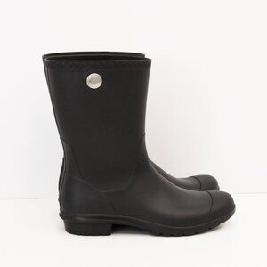 UGG Rain Boots Sienna Matte Women's Size 10 US Black Rubber  1100510